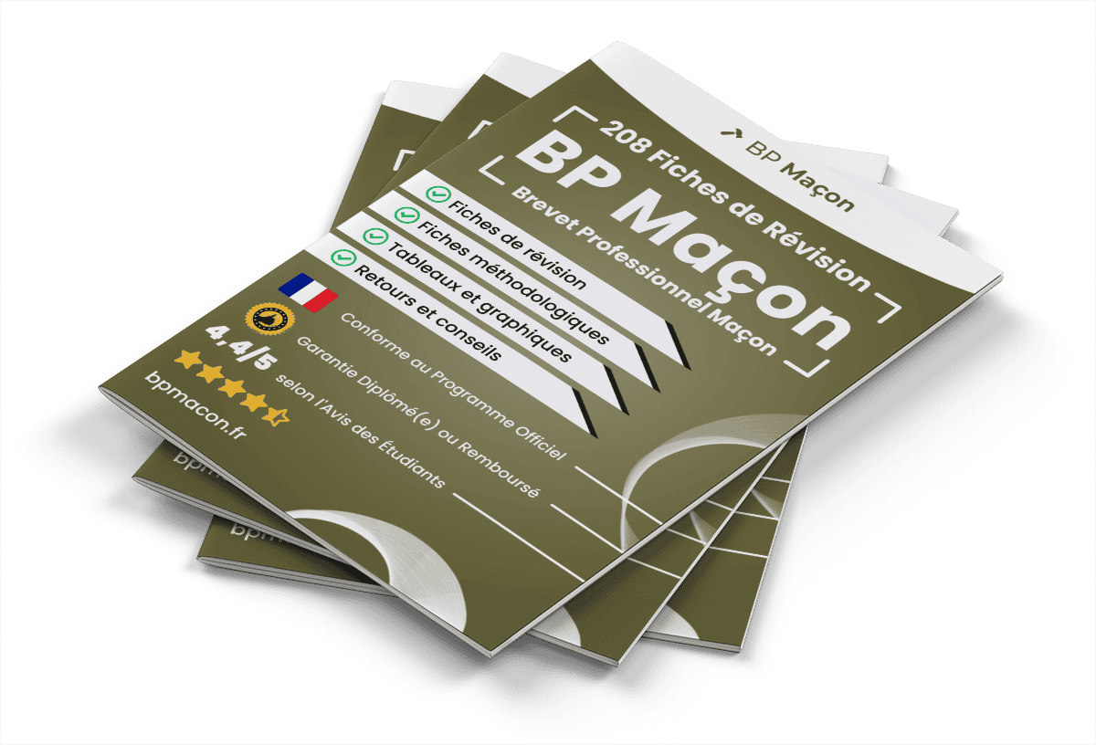 208 Fiches de Révision pour le BP Maçon